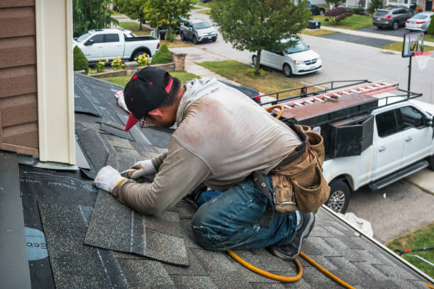 Professional Flat Roof Repair technician working in North Brookfield, NY